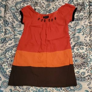 Women Red/Orange/Brown RB Collection Dress Size 12